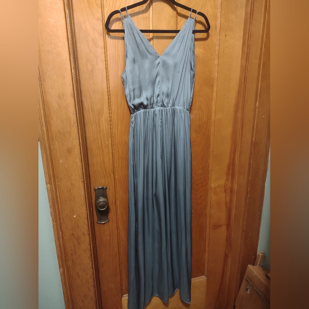 H&M Greek goddess dress Size 6 blue-green - Picture 2 of 3